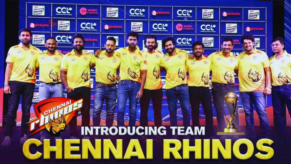 Chennai Rhinos players for Celebrity Cricket League 2024