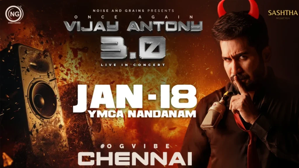 Vijay Antony 3.0 Live in Chennai Tickets